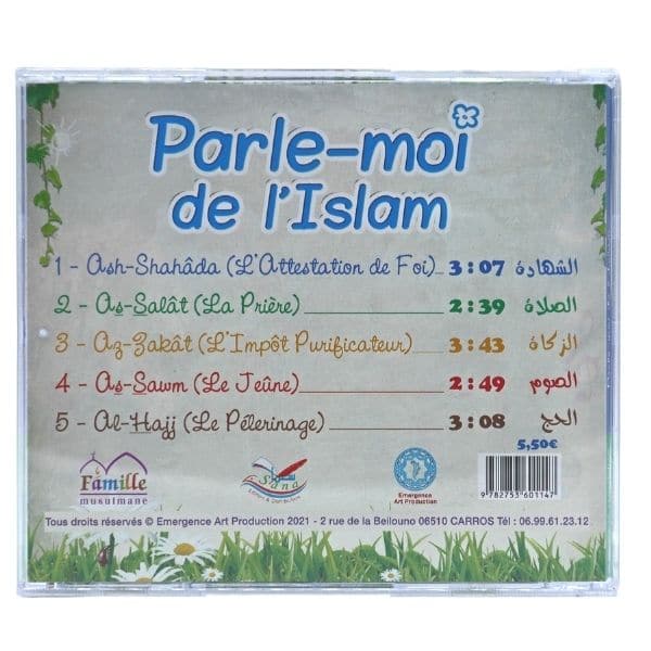 CD Parle moi de l'Islam - Face Arrière